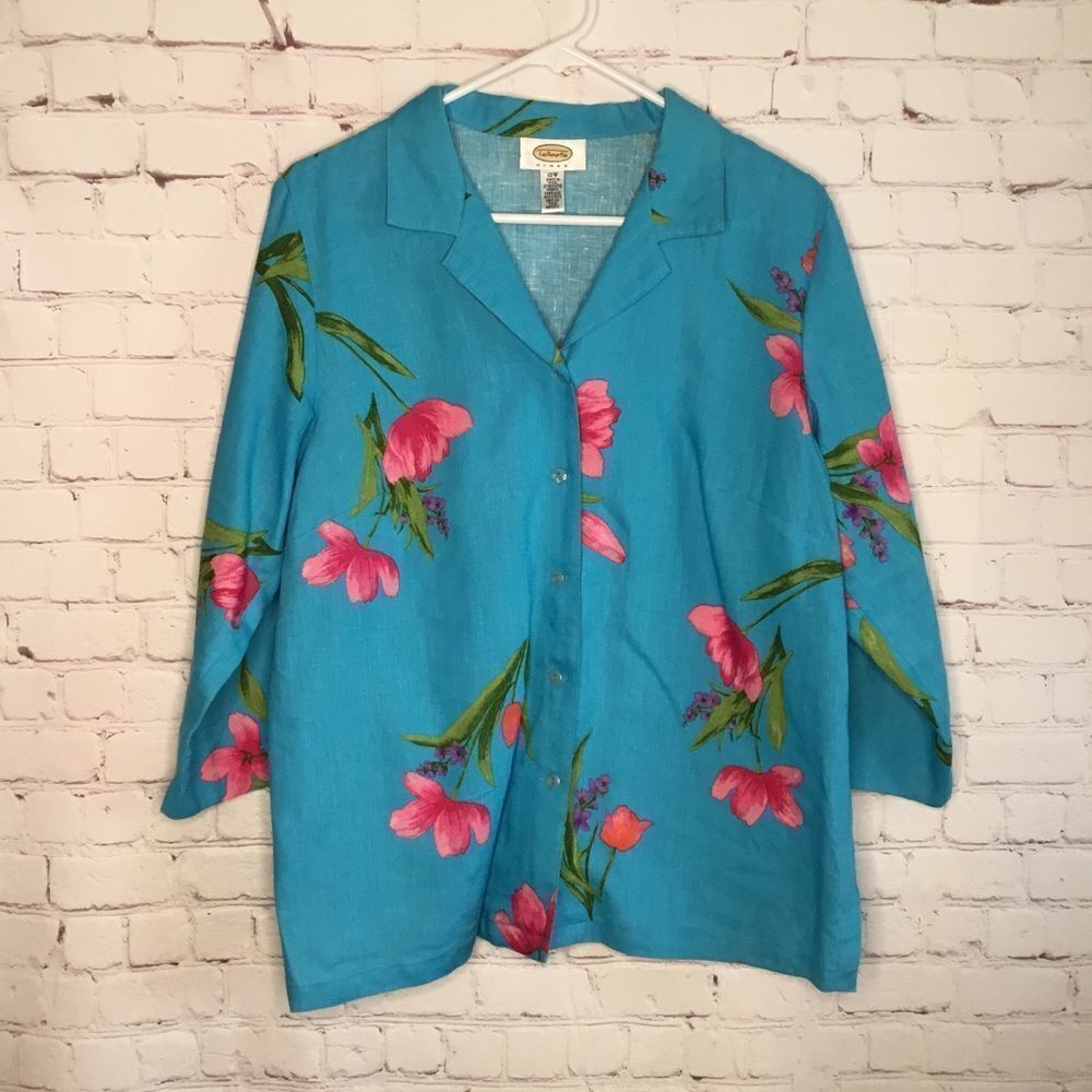 Talbots Linen Coat Jacket - Picture 8 of 9